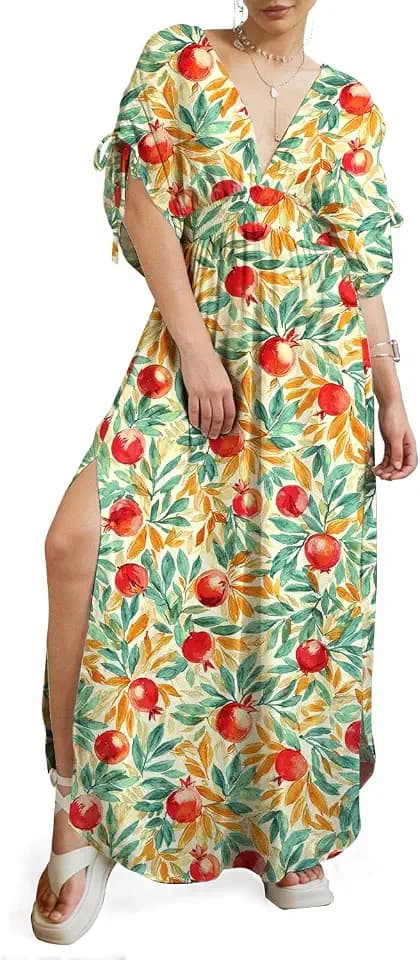 Women's Whimsical Mushroom Casual Summer Dresses for Beach Vacation