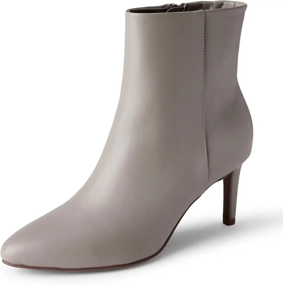 Amazon Essentials Women's Stiletto Heel Dress Ankle Boots with Side Zip