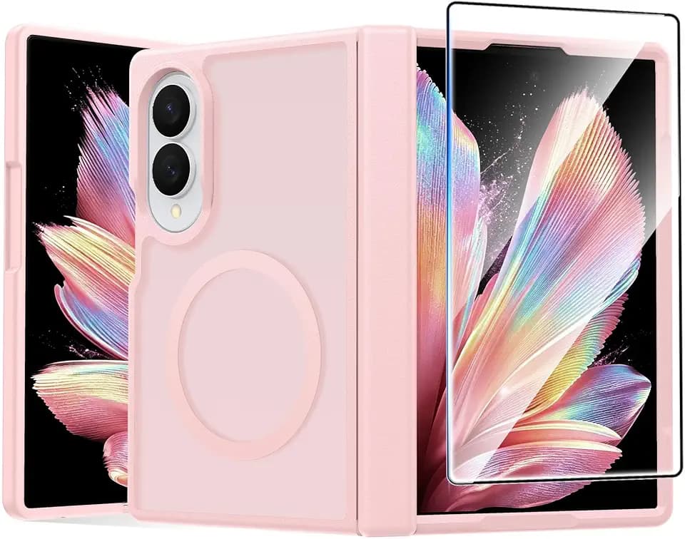 FNTCASE for Samsung Galaxy Z Fold 8 Case, Fit for Magsafe, Hinge Protection
