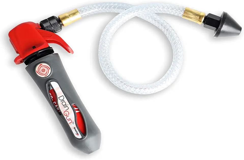 DiversiTech GG-1 Drain Gun with Flexible Hose Pipe for A/C Condensate Lines, Air Conditioner Cleaner, Clears HVAC Clogs, Charcoal Grey, No Cartridges Included