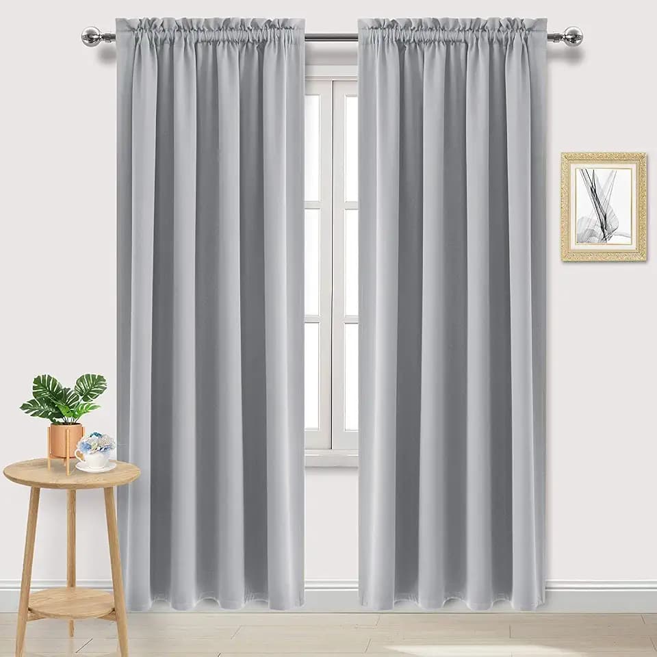 DWCN Wide Blackout Curtains for Living Room 60 x 84 Inch Long 2 Panels