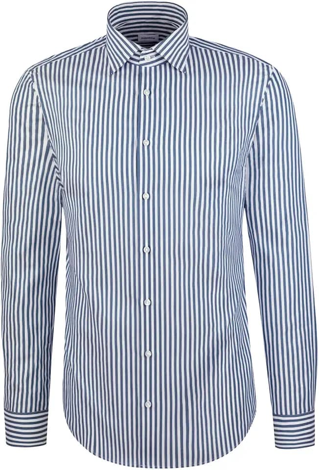 Seidensticker Herren Slim Fit Langarm Business-Hemd Hemd (1er Pack)