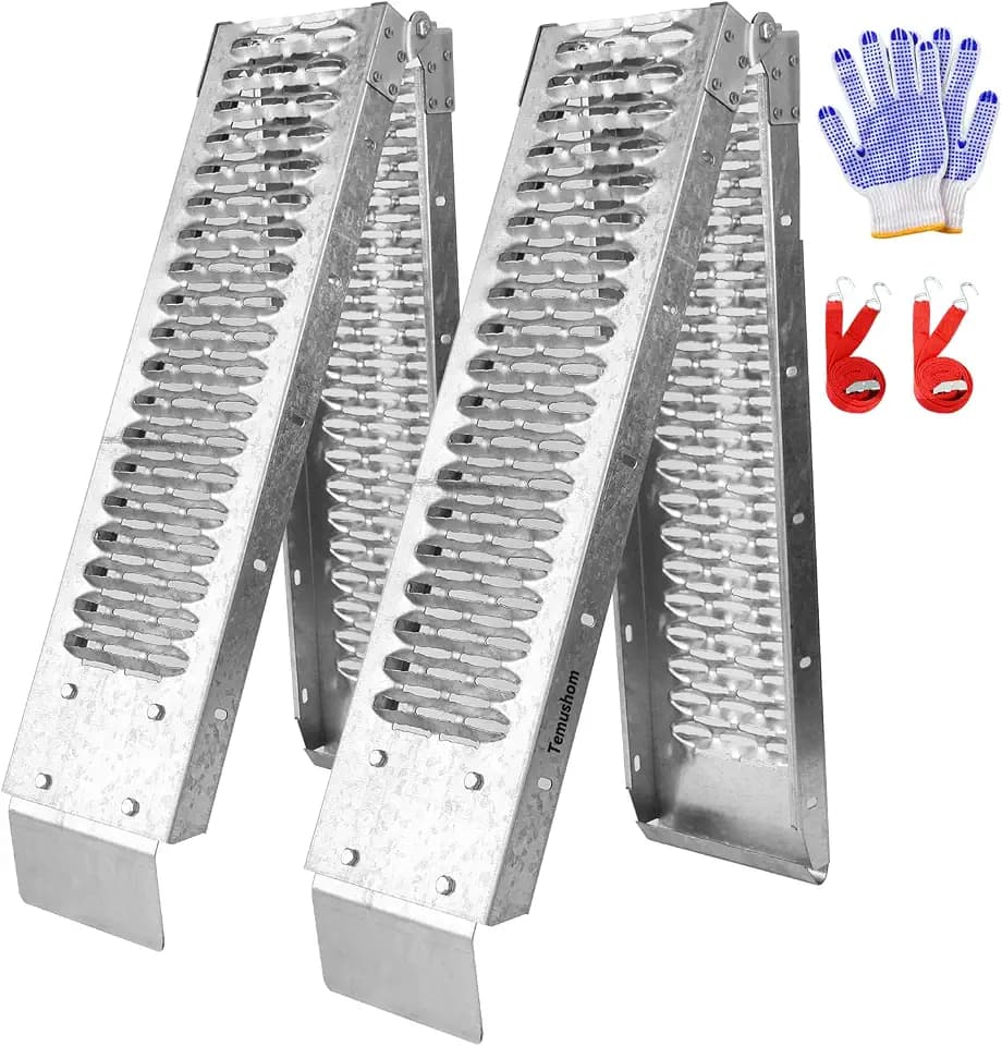 Temushom 67" Folding Truck Ramps, 1000 Lbs Capacity, 2-Pack