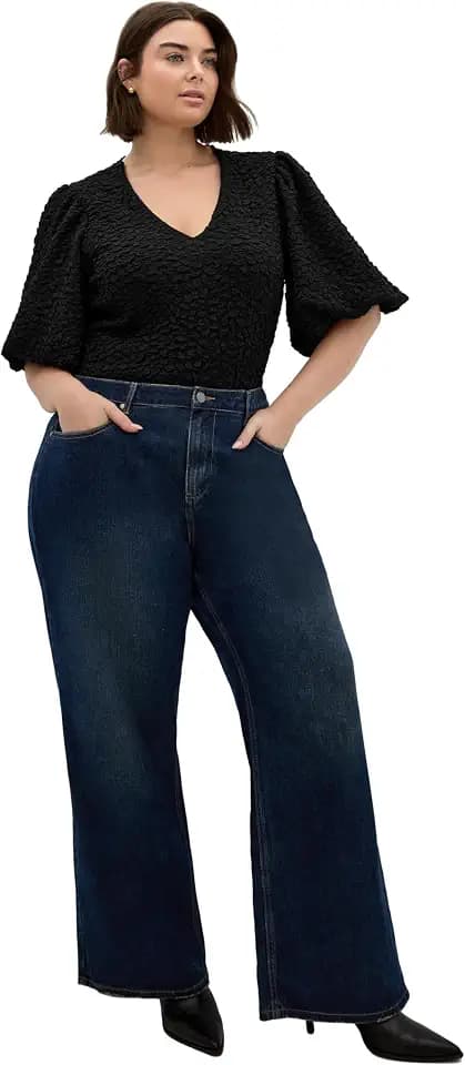 City Chic Women's Plus Size Top - Chrissie V Neck
