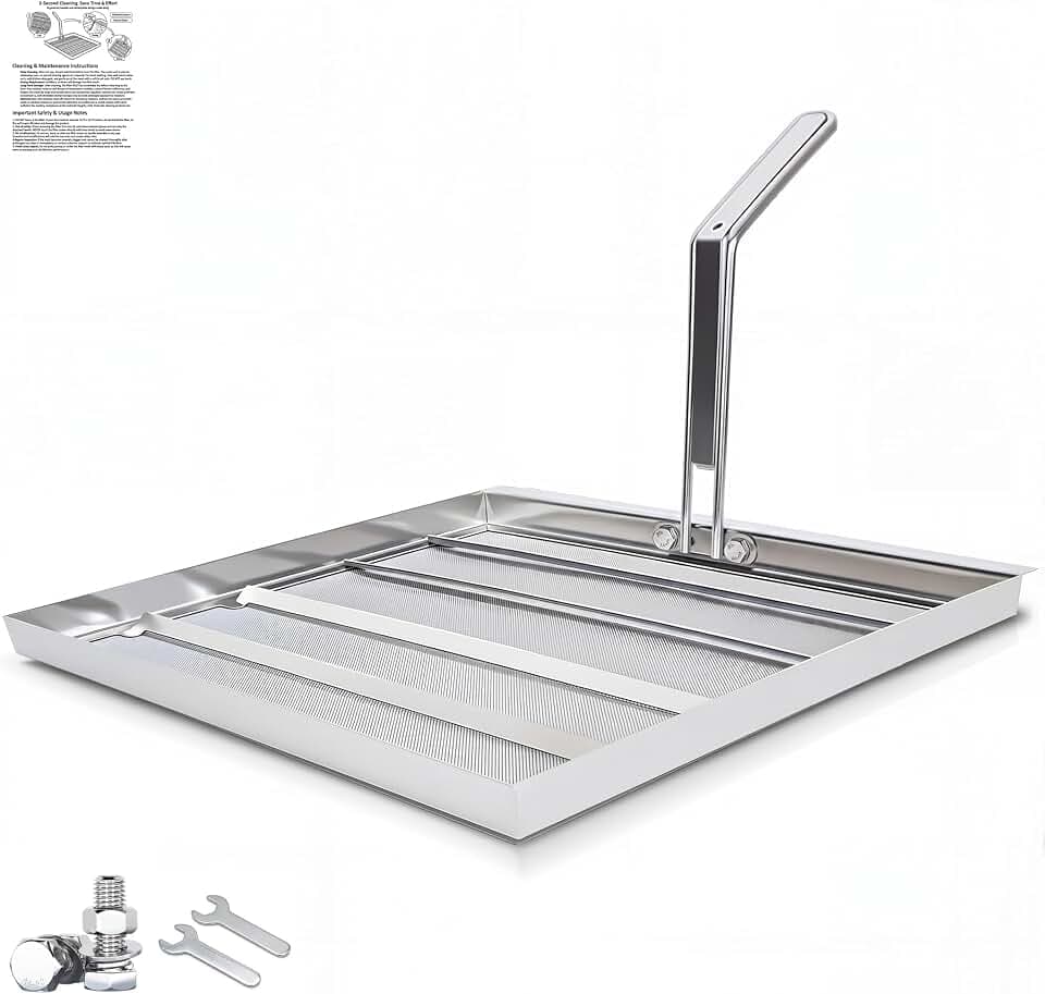 Upgraded AF45 Commercial Deep Fryer Filter Screen 13.75x 13.75IN Straight