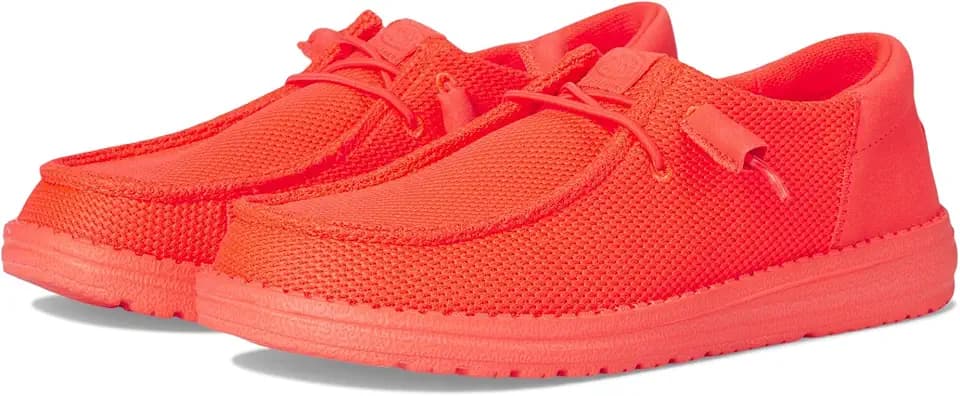 HEYDUDE Women's Wendy Funk Mono Slip-On Casual Shoes Fiery Coral 7 Medium