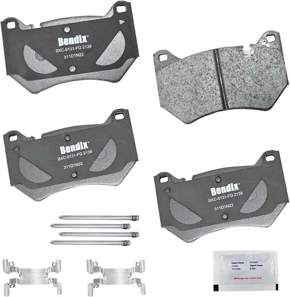 Bendix Priority1 CFC2139 Ceramic Front Brake Pads for Audi Q5 2024-2018, Q5 Sportback 2024-2021