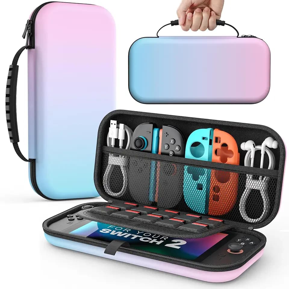 MoKo Carrying Case for Nintendo Switch 2(2025) holds 10 Cartridges