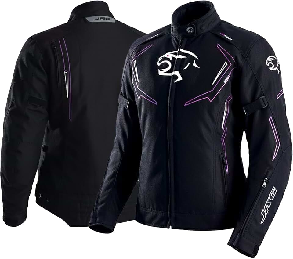 JAG Womens Motorcycle Protective Jacket All-Season Dual Sport Riding Jacket
