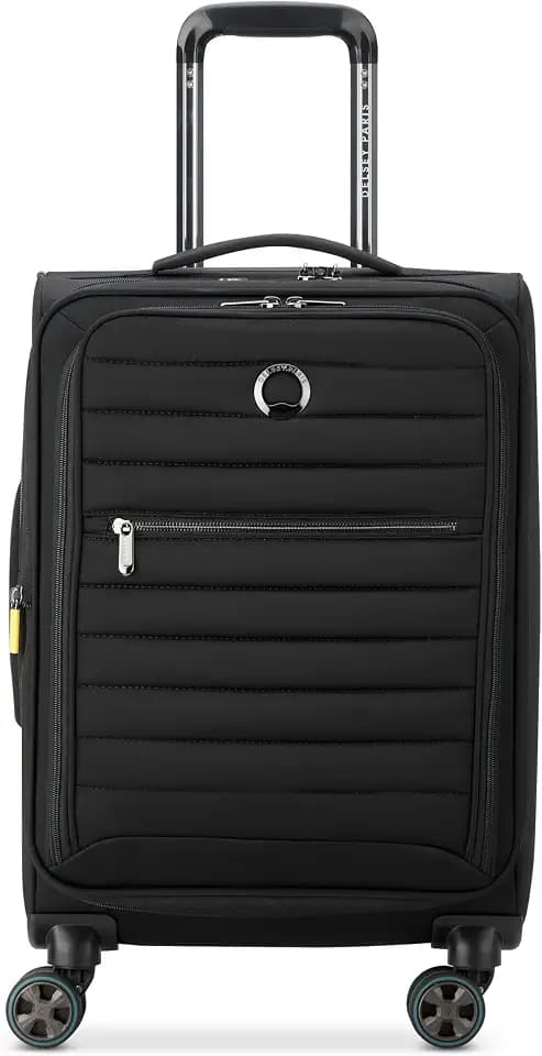 DELSEY PARIS Cruise 3.0, 20 Inch Carry-On Softside Luggage, Black