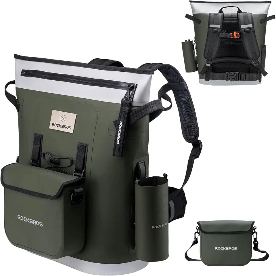 ROCKBROS Soft Cooler Backpack for Picnic Beach Camping Outdoor Party