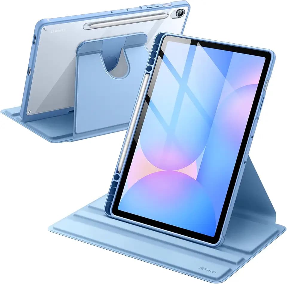 JETech 360° Rotating Case for Samsung Galaxy Tab S10 FE Plus 13.1", Blue