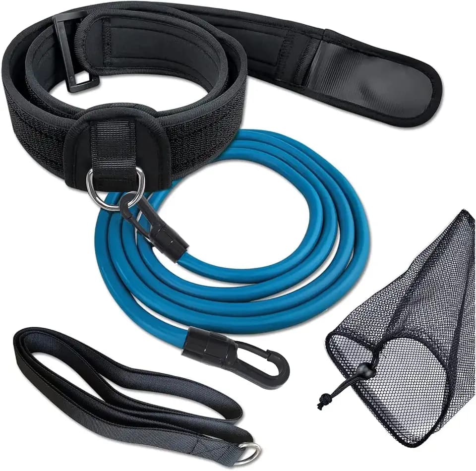 Swim Belt Adjustable Swim Training Belt with 2.2M Bungee Cord