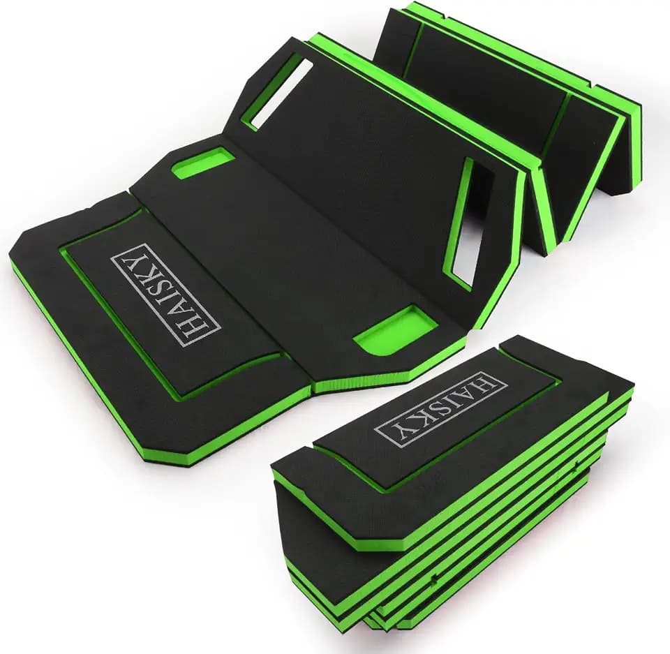 Foldable Mechanic Kneeling Pad,22.44" Wide EVA Foam Mat,1 Pack,Green