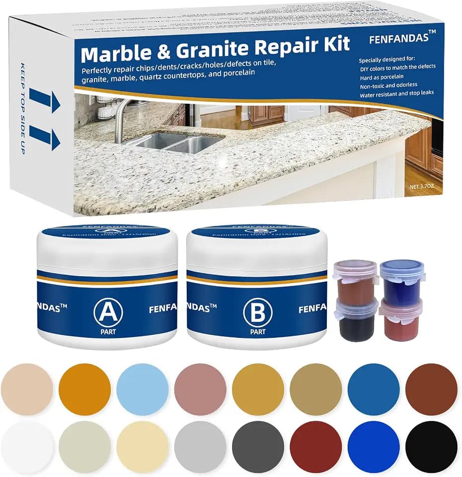 Marble and Granite Repair kit, Quartz Countertops Repair kit