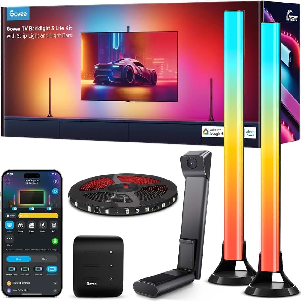 Govee TV Backlight 3 Lite für 55-65 Zoll Fernseher, 16 Millionen Farben