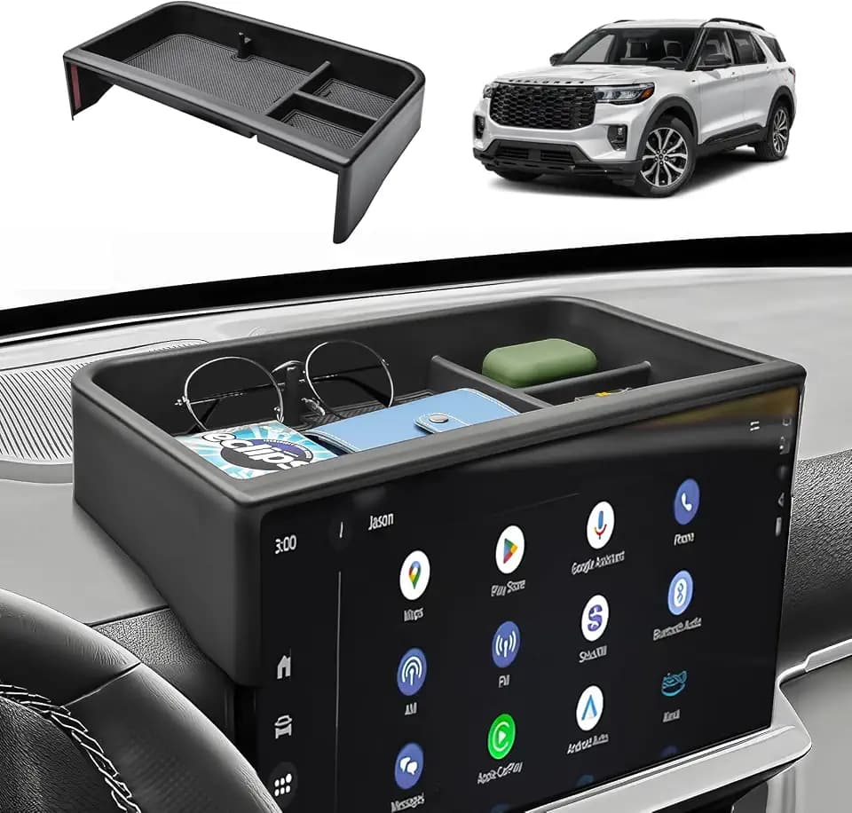 HGWEI Dash Storage Tray for 2025 2026 Ford Explorer Interior Accessories