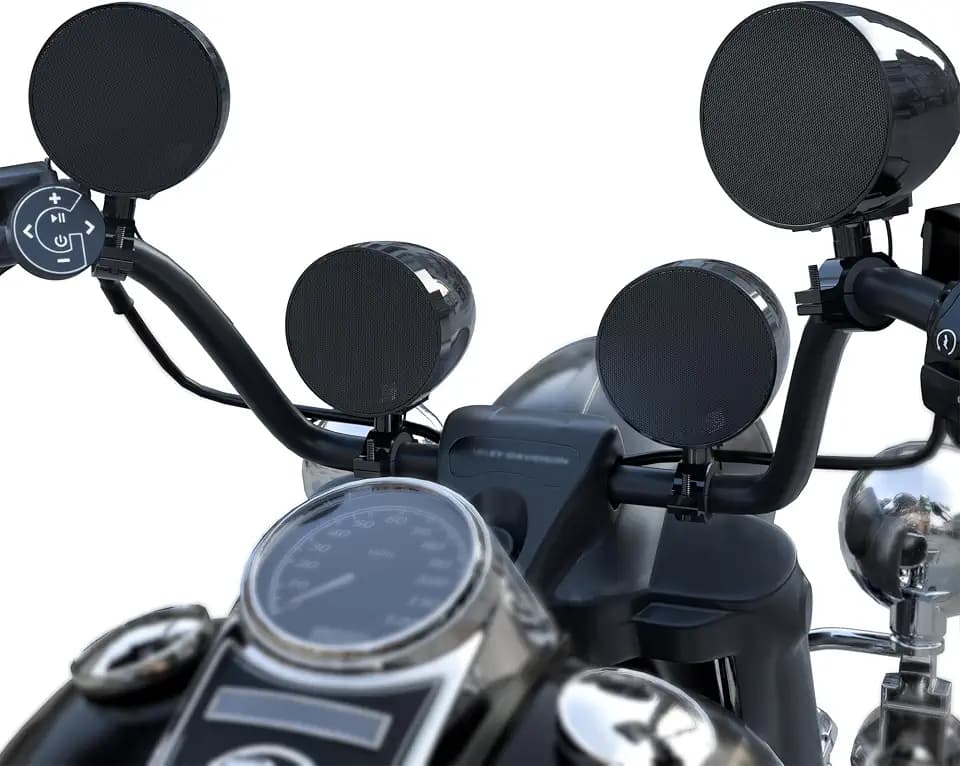 GoHawk Motorcycle Bluetooth Speakers 4-Speaker Waterproof Audio System