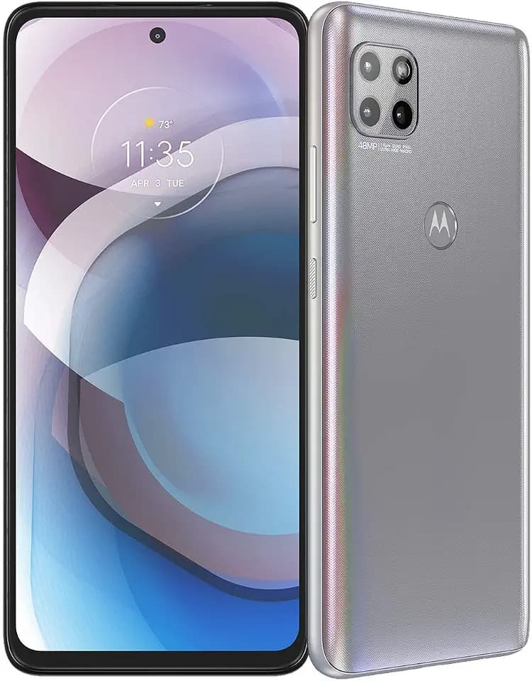 Motorola One 5G Ace | 2021 | 2-Day Battery | Unlocked | Made for US 6/128GB | 48MP Camera | Hazy Silver