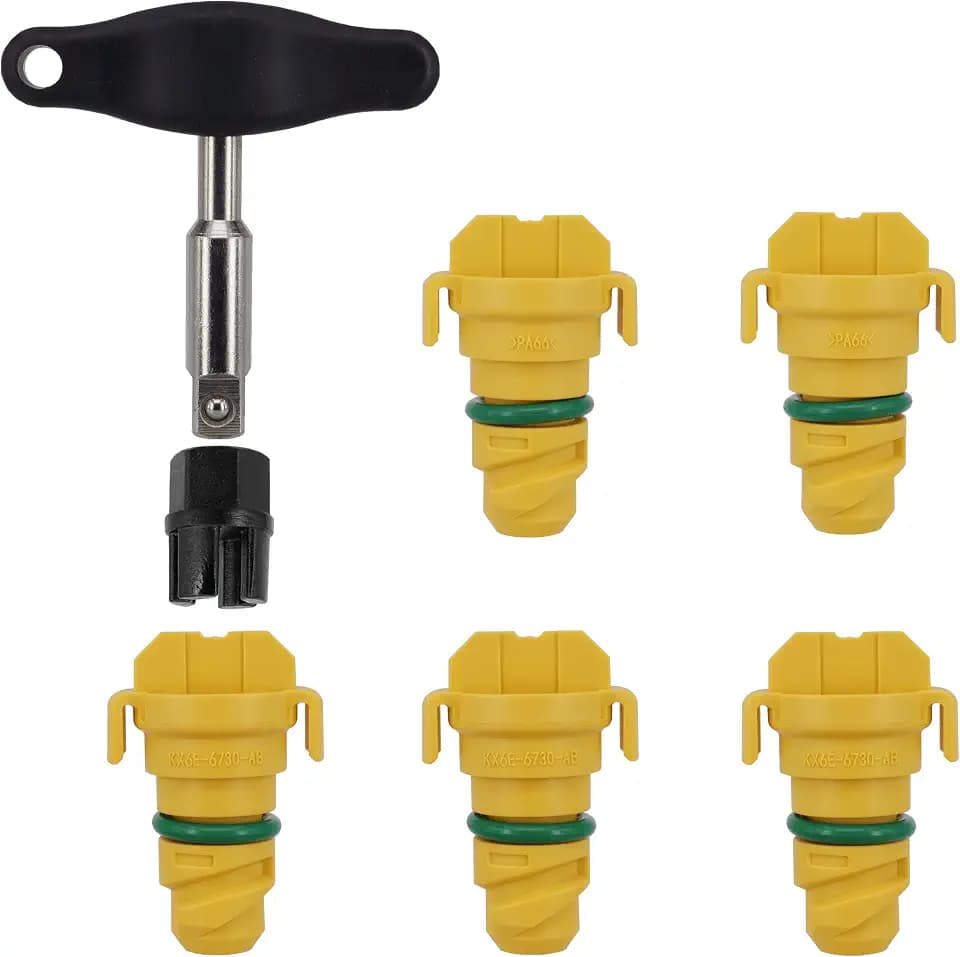 7 Pack Oil Drain Plug Fit for 2011-2024 Ford F-150 F150 Mustang Bronco Edge Explorer Lincoln Aviator MKZ KX6Z-6730-B KX6Z6730B FT4Z-6730-A BC3Z-6730-A BC3Z-6730-B FT4Z6730A with Removal Tool