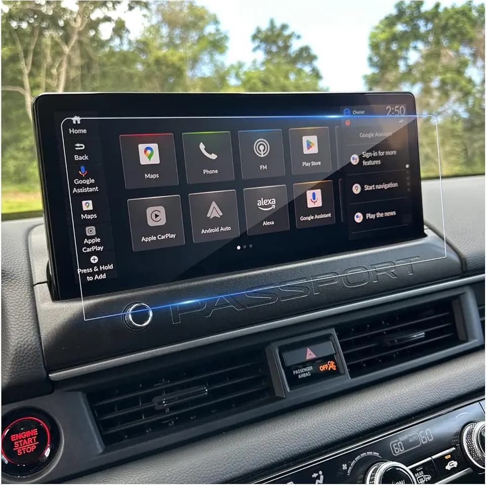 for 2026 Honda Passport Screen Protector for 2026 Passport RTL/RTL Towing/TrailSport Elite Blackout 12.3-Inch Color Display Accessories Tempered Glass Protective Film (2026 Passport 12.3-In HD)
