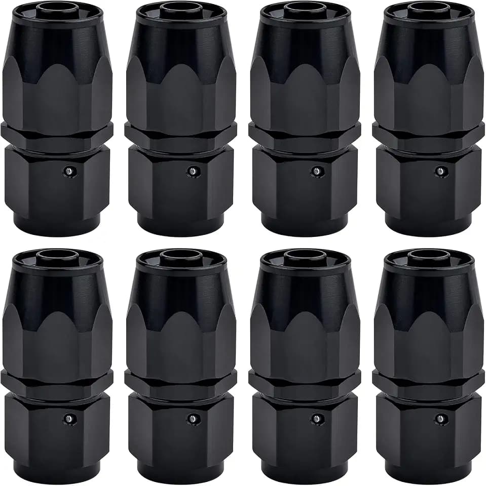EVIL ENERGY 8PCS 6AN Straight Hose End Fitting for CPE Braided Fuel Hose