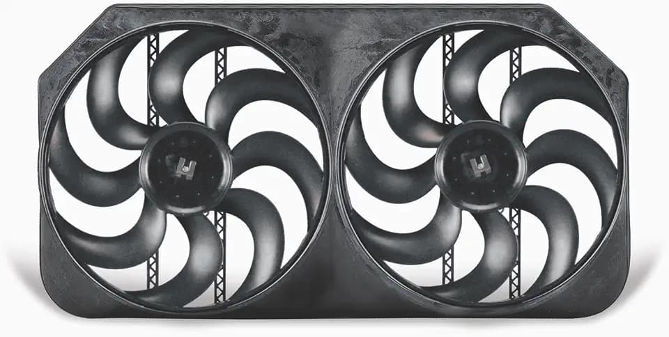 Flex-a-lite 294 Dual Shrouded S-Blade Electric Fan, 15"