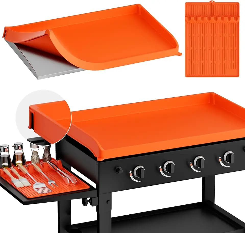 36" Blackstone Silicone Griddle Cover with 16" Spatula Tools Mat
