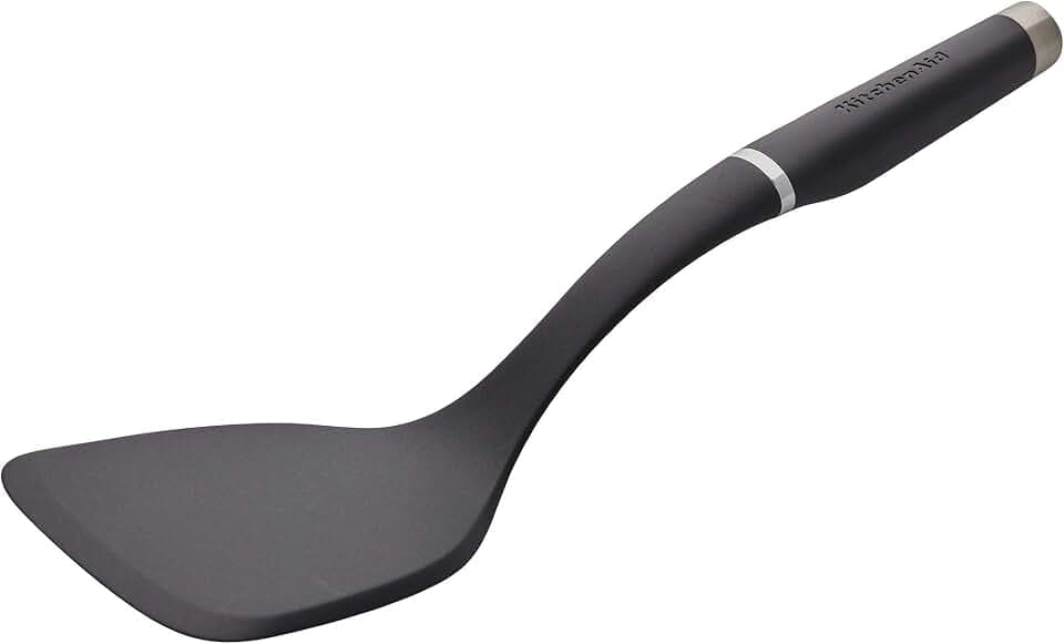 KitchenAid - KO001OHOBA KitchenAid Gourmet Large Solid Turner, one size, Matte Black
