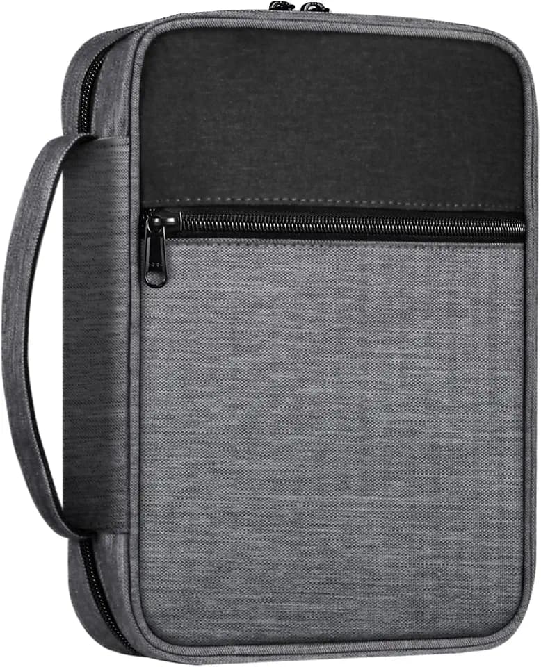 FINPAC Bible Cover, Carrying Book Case Bible Bag with Handle
