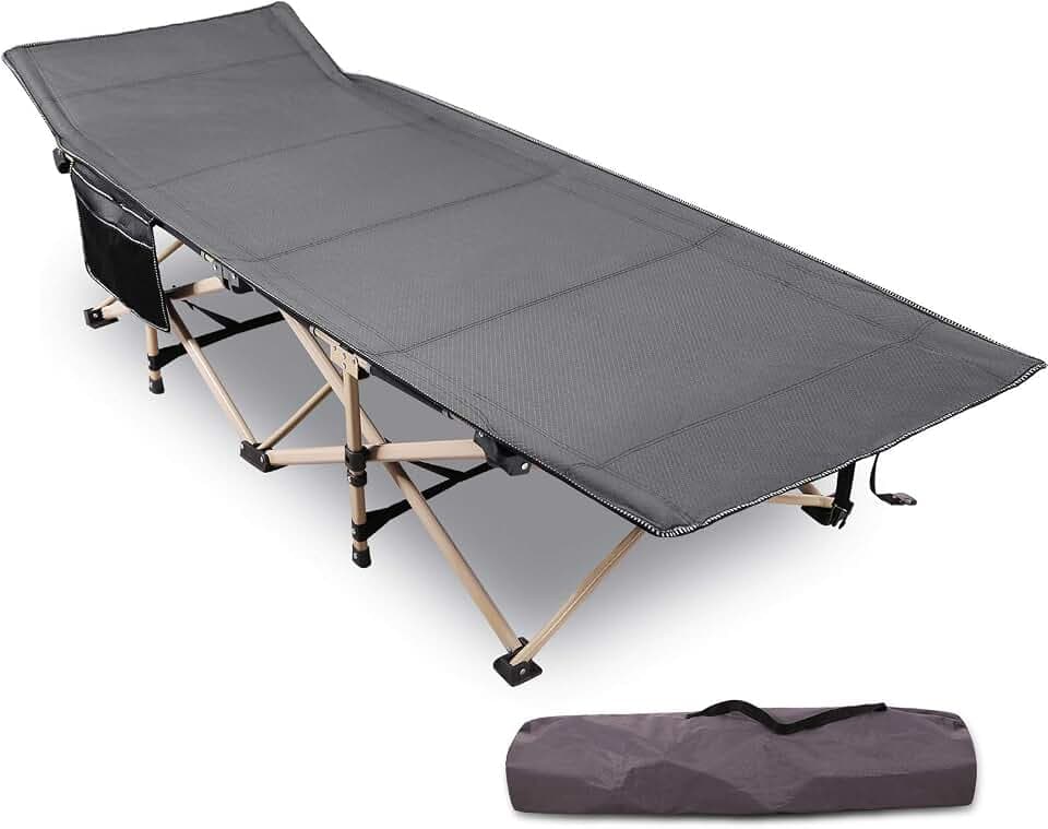 REDCAMP Feldbett XXL klappbar, Erwachsene, 227kg, 71cm extra breit