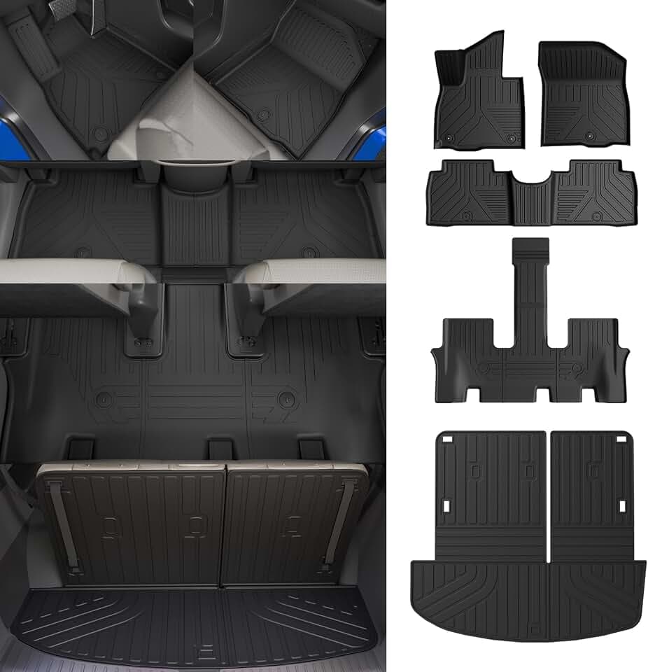 Rongtaod Floor Mats Set for 2026 Hyundai Palisade Gas 7 Seats Accessories
