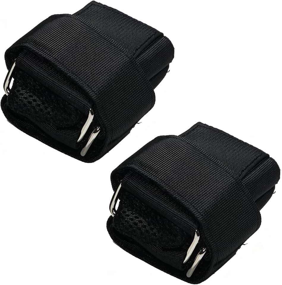 Grobo 2PCS Tibialis Trainer Hantel Fuß Befestigung, Verstellbare Knöchel Gewichte Kabel Kickback Knöchelriemen, Gym Kabel Befestigung Oder Riemen Bein Muskeln Krafttraining Workout