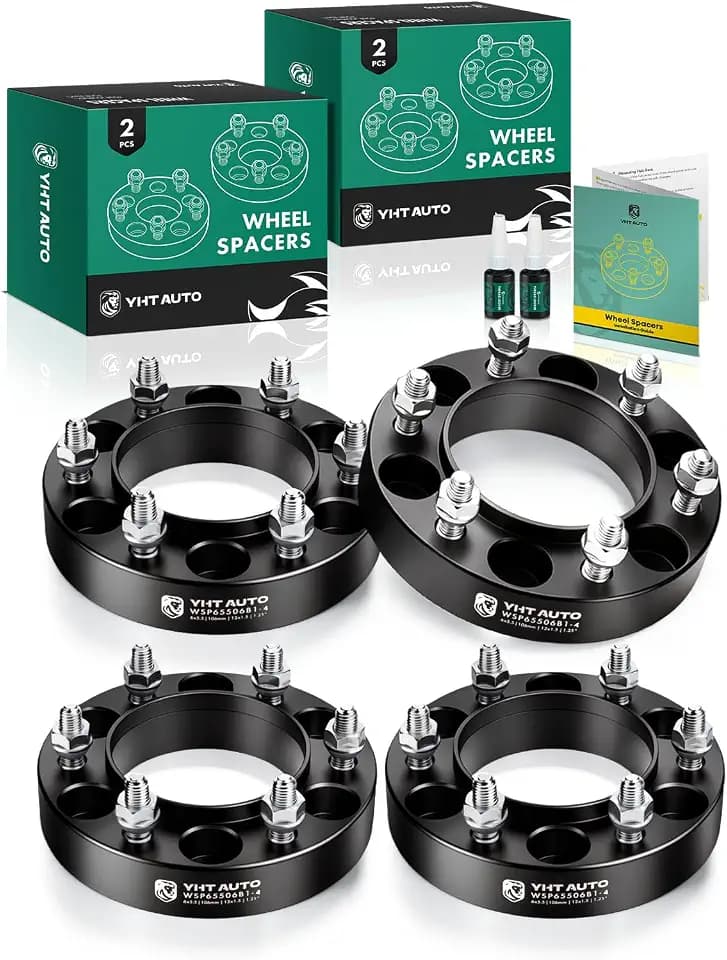 YHTAUTO 6x5.5 Hub Centric Wheel Spacers 1.25 Inch for Lexus, Toyota