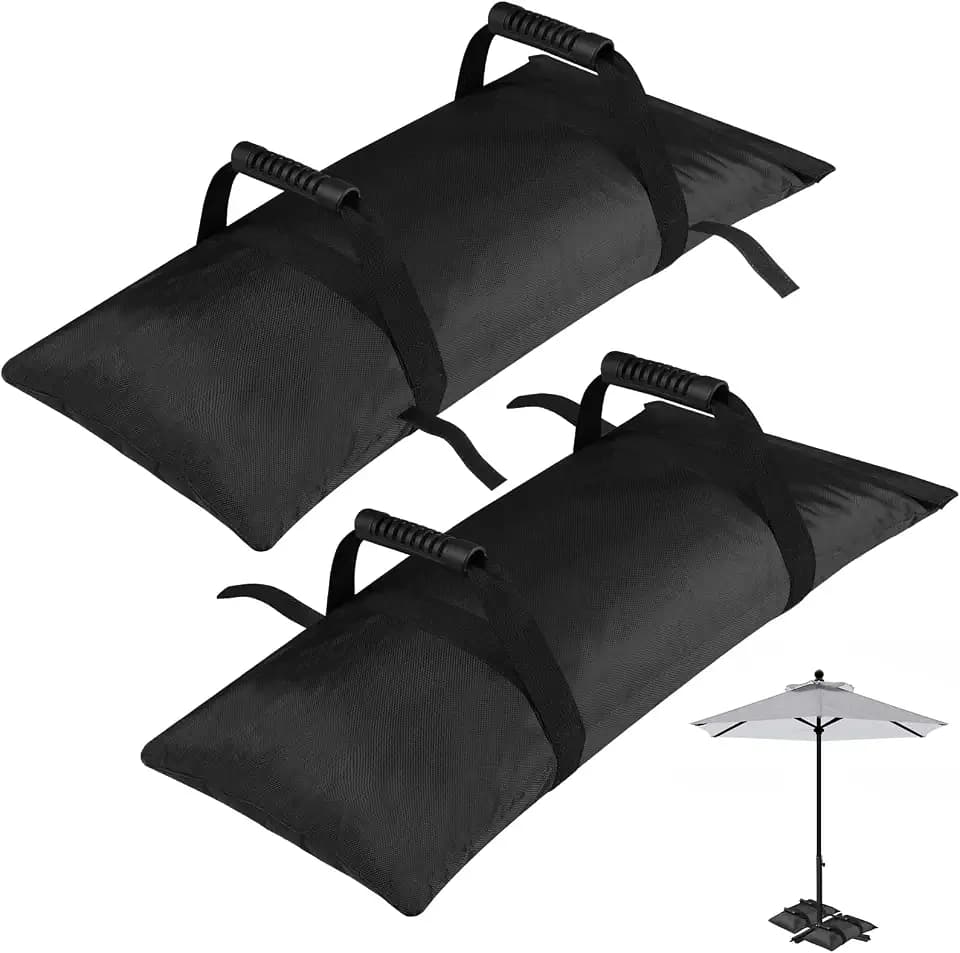 130LBS Sandbags for Umbrella Base, 2Pack Umbrella Weight Bag, 1680D Oxford