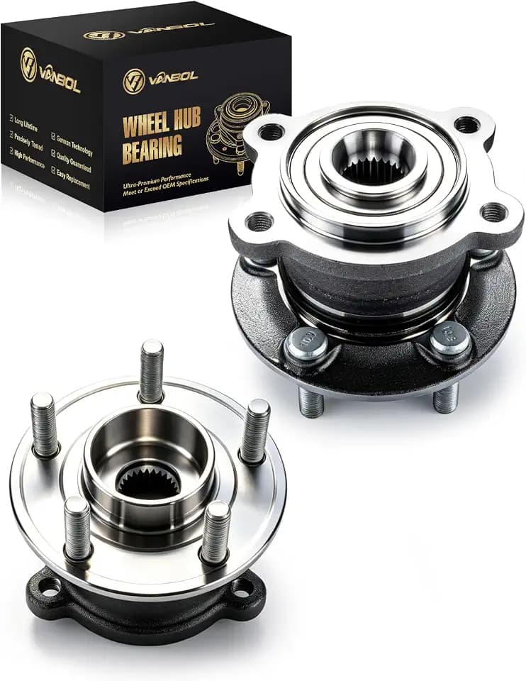 512500 2PCS Rear Wheel Hub and Bearing Assembly Compatible with 2013-2019 Ford Escape 2015-2019 Lincoln MKC Rear Side Select Reserve Black Label AWD 4WD Without ABS 5-Lug Replace HA590479