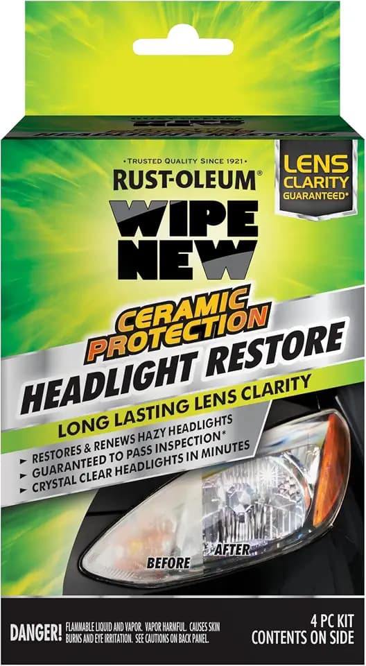 Rust-Oleum 397048 Wipe New Headlight Restore, 0.5 FL OZ
