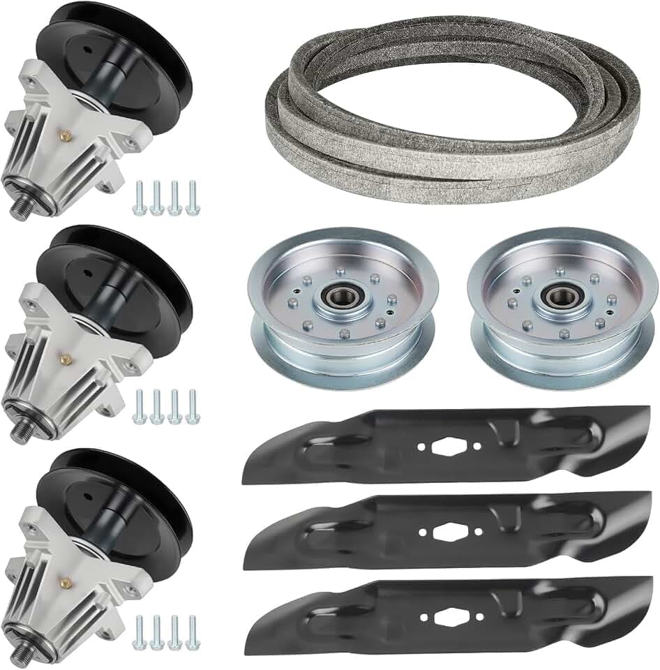 ILONPA 54 inch Deck Rebuild Kit 618P09236 Spindle Fits for Cub Cadet XT1-ST54 ZT1-GT54 ZT2-GX54, for Craftsman T3200 TT440, Includes Blade 742P05086, 139" Belt 754-05025, Idler 756-05034