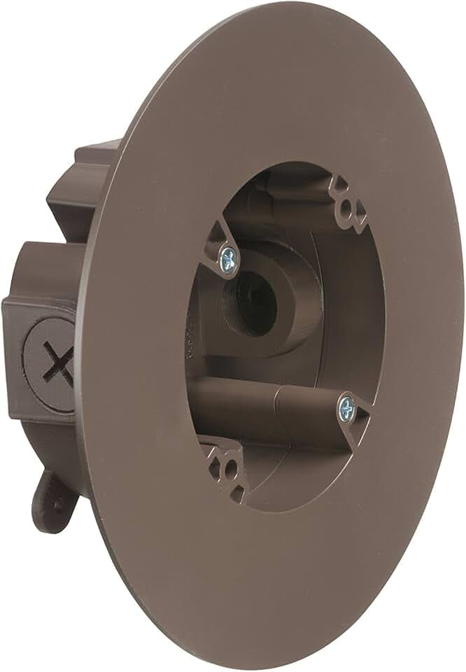 Arlington Industries FBC4225BR-1 Raintight FanBox, Accommodates Canopies up to 7" in Diameter (Pack of 1), 21 cu. In., Bronze