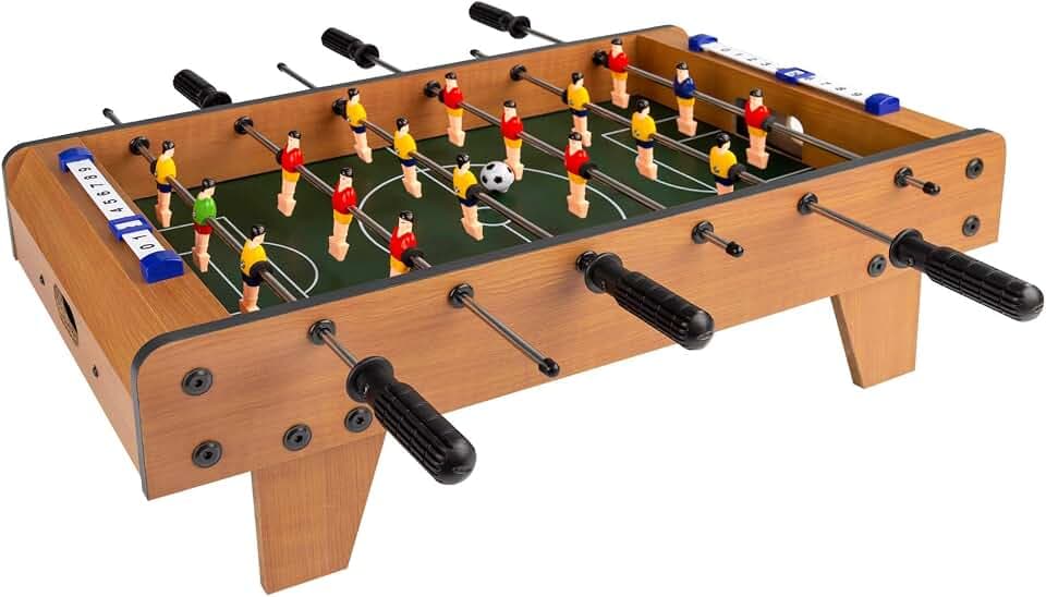 Color Baby 43310 Tischkicker aus Holz CBGames, 6 Jahre bis 99 Jahre, 60x30x20cm, 60x30x20 cm