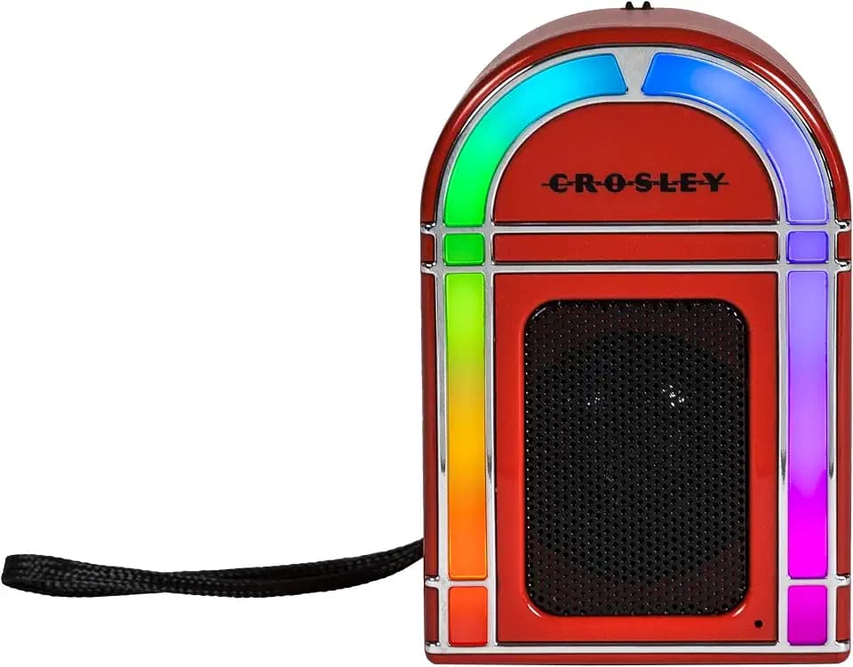 Crosley CR3046A-RE Mini Jukebox Portable Bluetooth Speaker, Red