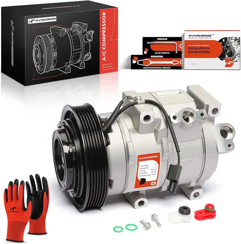 A-Premium Air Conditioner AC Compressor with Clutch