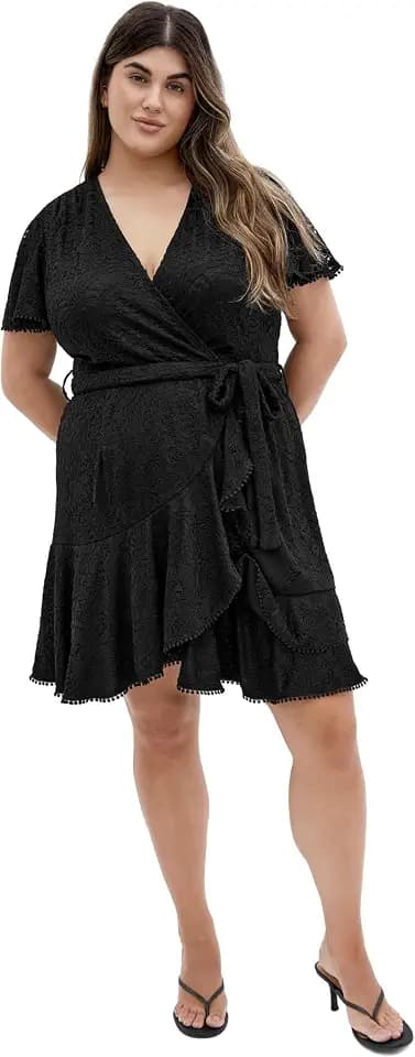 City Chic Women's Plus Size Dress - Sweet Lace Mini
