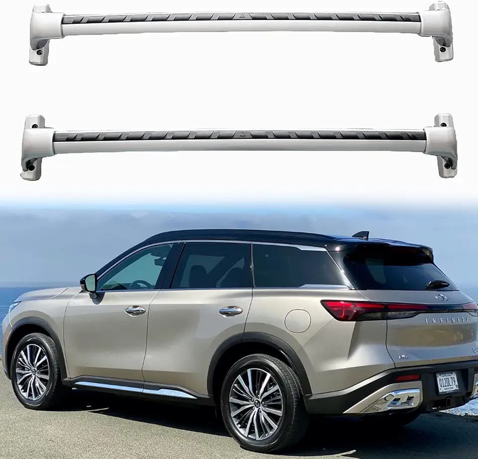 ANTS PART Roof Rack Cross Bars 220 lbs for 2022-2026 Infiniti QX60 (Silver)