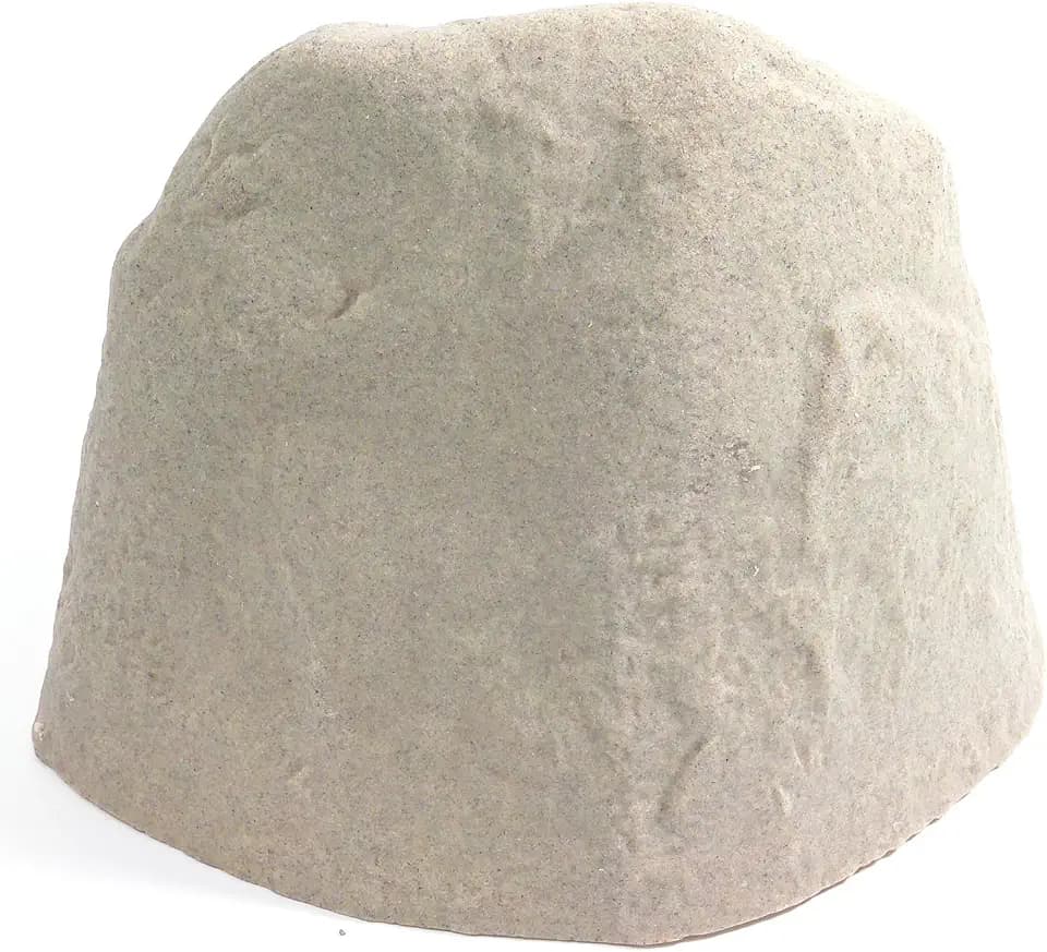 EMSCO Landscape Rock Cover – Sandstone – Medium – Decorative Artificial Rock for Concealing Utility Fixtures, Pipes, Valves & Landscape Equipment