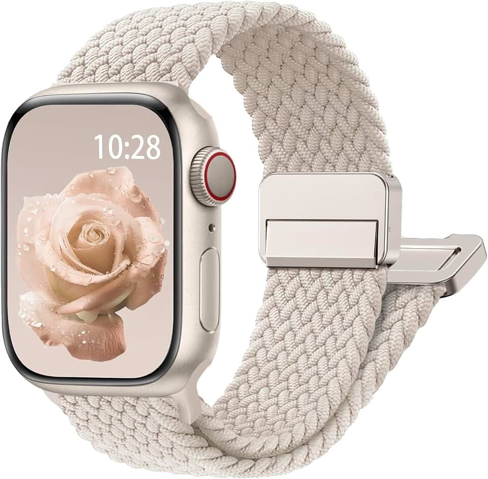 Magnetic Braided Stretchy Loop - Compatible with Apple Watch Band Women Men