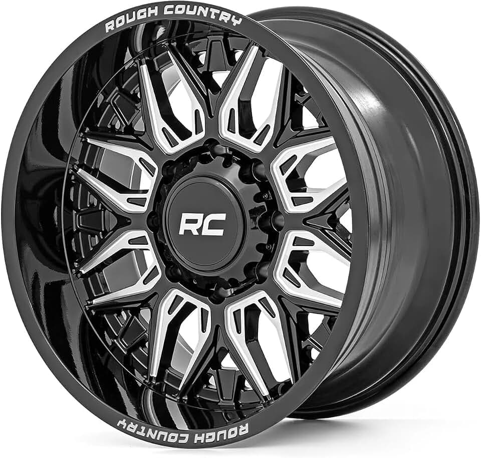 Rough Country 86 Series One-Piece Aluminum Wheel - 20x10, 6x135mm Bolt Pattern, 19mm Offset, Gloss Black