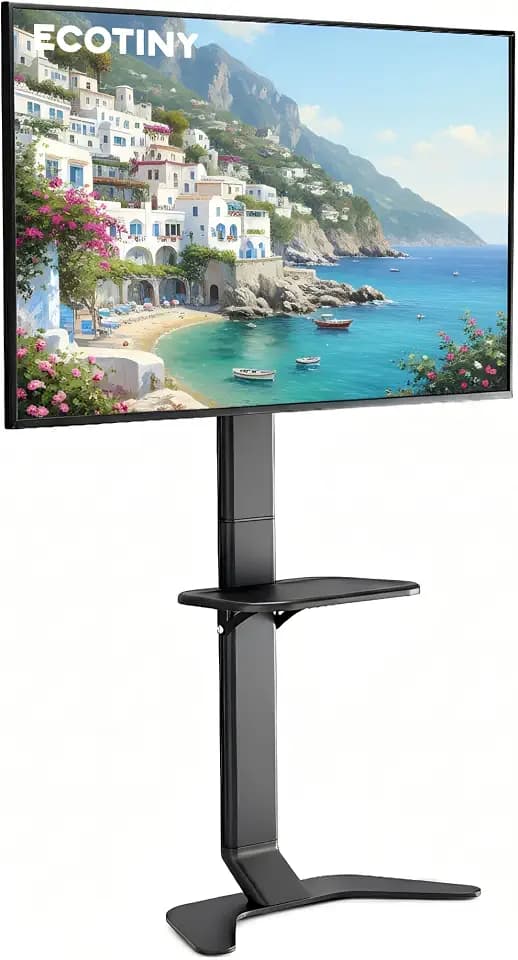 Floor TV Stand for 37-86" TVs, Ultra Slim, Black