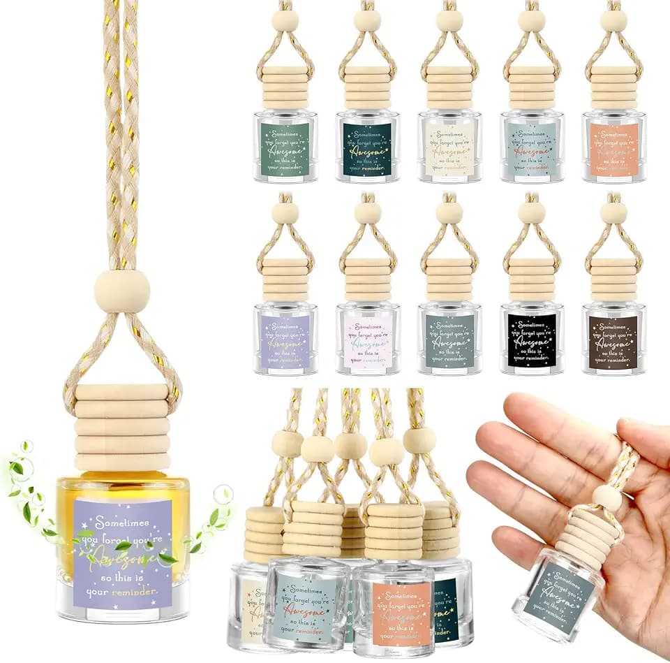 Funnymoom 30 Pcs Inspirational Appreciation Gifts for Coworker Empty Car Air Freshener Diffuser Hanging Sometimes You Forget You're Awesome Thank You Gifts for Employees Team Staff Nurses