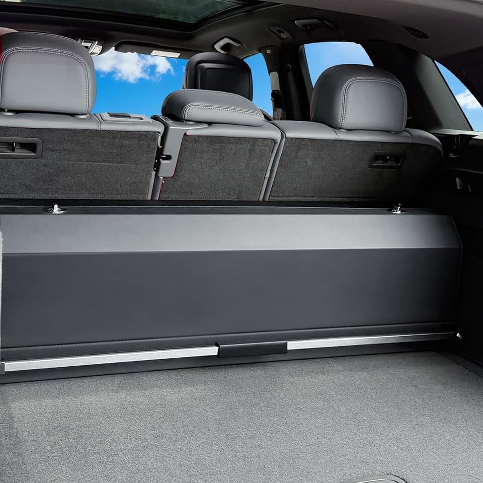 Großer XXL Auto Kofferraum Organizer mit Deckel – Premium NAPPA Leder, Vordertür & Tragbarer Push-Pull-Griff, Stabiler Universal Aufbewahrungsbox für SUVs & Fahrzeuge (103 * 29 * 31 cm)